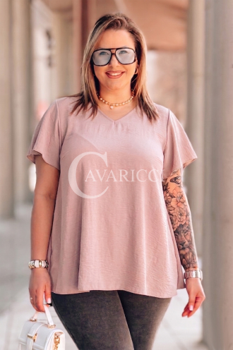 Bluse in Rosa – Große Größen | Cavaricci.de