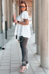 Bluse in Weiß – Große Größen | Cavaricci.de