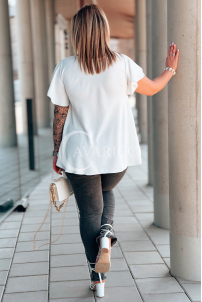 Bluse in Weiß – Große Größen | Cavaricci.de