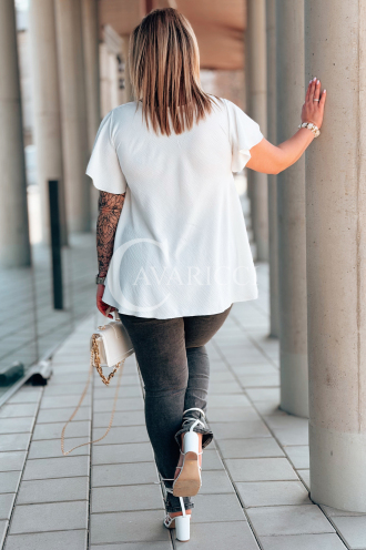 Bluse in Weiß – Große Größen | Cavaricci.de