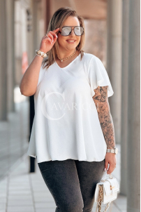 Bluse in Weiß – Große Größen | Cavaricci.de