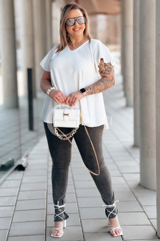 Bluse in Weiß – Große Größen | Cavaricci.de