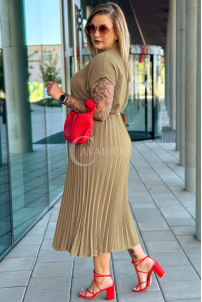Kleid in Taupe – Große Größen | Cavaricci.de