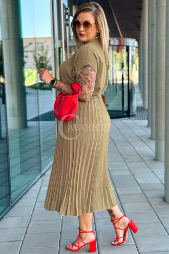 Kleid in Taupe – Große Größen | Cavaricci.de