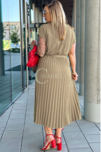 Kleid in Taupe – Große Größen | Cavaricci.de