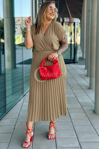 Kleid in Taupe – Große Größen | Cavaricci.de