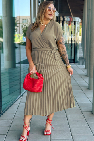 Kleid in Taupe – Große Größen | Cavaricci.de