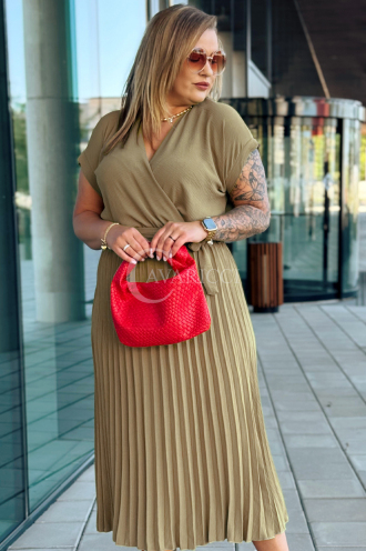 Kleid in Taupe – Große Größen | Cavaricci.de