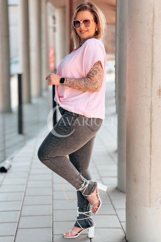 Bluse in Rosa – Große Größen | Cavaricci.de