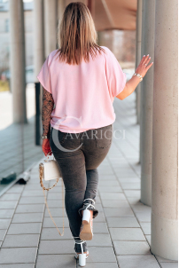 Bluse in Rosa – Große Größen | Cavaricci.de
