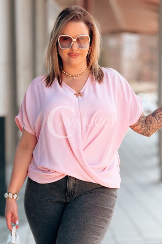 Bluse in Rosa – Große Größen | Cavaricci.de
