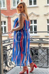 SAVONA Kleid in Marineblau – Große Größen | Cavaricci.de