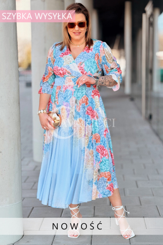 Kleid in Hellblau – Große Größen | Cavaricci.de