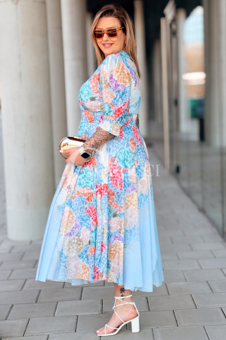 Kleid in Hellblau – Große Größen | Cavaricci.de