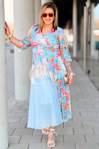 Kleid in Hellblau – Große Größen | Cavaricci.de