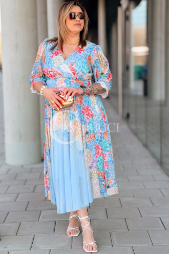 Kleid in Hellblau – Große Größen | Cavaricci.de