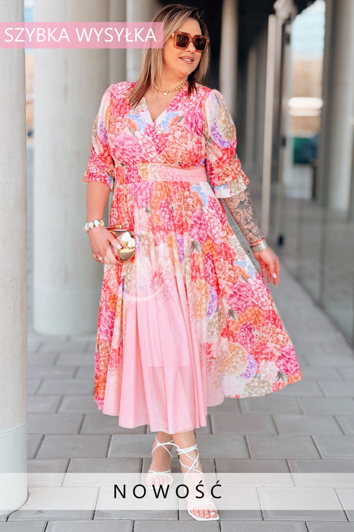 Kleid in Rosa – Große Größen | Cavaricci.de