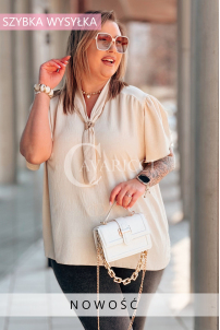 Bluse in Beige – Große Größen | Cavaricci.de