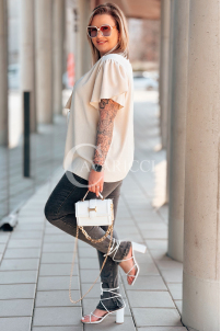Bluse in Beige – Große Größen | Cavaricci.de