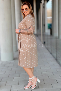 Kleid in Taupe – Große Größen | Cavaricci.de