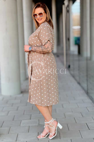 Kleid in Taupe – Große Größen | Cavaricci.de