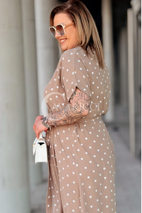 Kleid in Taupe – Große Größen | Cavaricci.de