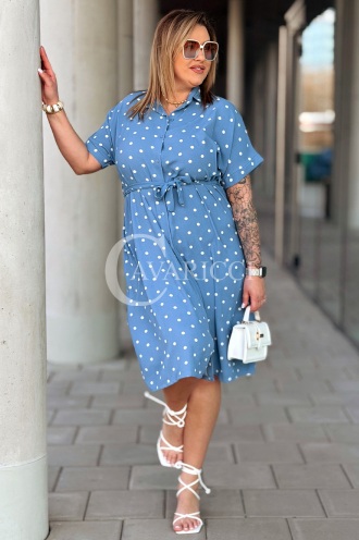 Kleid in Hellblau – Große Größen | Cavaricci.de