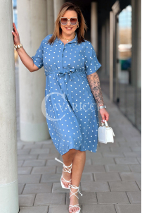 Kleid in Hellblau – Große Größen | Cavaricci.de