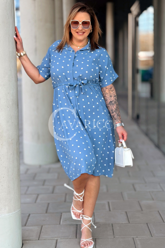 Kleid in Hellblau – Große Größen | Cavaricci.de