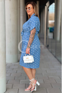 Kleid in Hellblau – Große Größen | Cavaricci.de