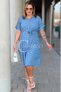 Kleid in Hellblau – Große Größen | Cavaricci.de