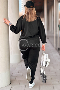Jogginganzug in Schwarz – Große Größen | Cavaricci.de