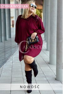 AREZZO Kleid in Bordeaux – Große Größen | Cavaricci.de