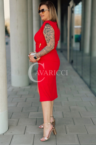 Kleid in Rot – Große Größen | Cavaricci.de