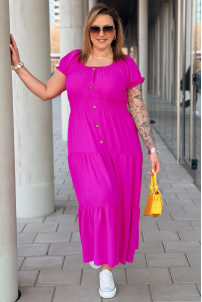 Kleid in Fuchsia – Große Größen | Cavaricci.de