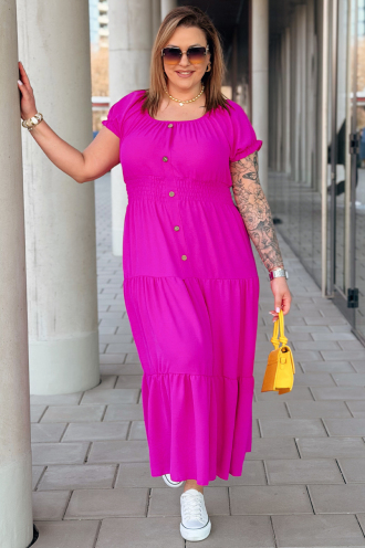 Kleid in Fuchsia – Große Größen | Cavaricci.de