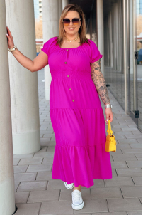 Kleid in Fuchsia – Große Größen | Cavaricci.de