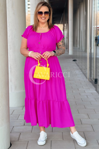 Kleid in Fuchsia – Große Größen | Cavaricci.de