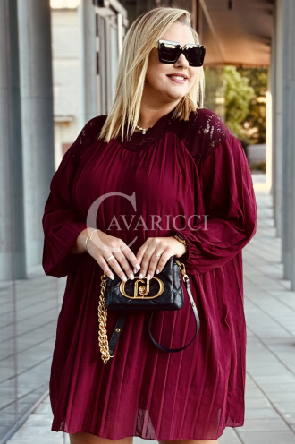 AREZZO Kleid in Bordeaux – Große Größen | Cavaricci.de