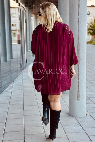 AREZZO Kleid in Bordeaux – Große Größen | Cavaricci.de