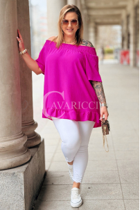 Bluse in Fuchsia – Große Größen | Cavaricci.de