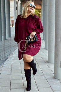 AREZZO Kleid in Bordeaux – Große Größen | Cavaricci.de