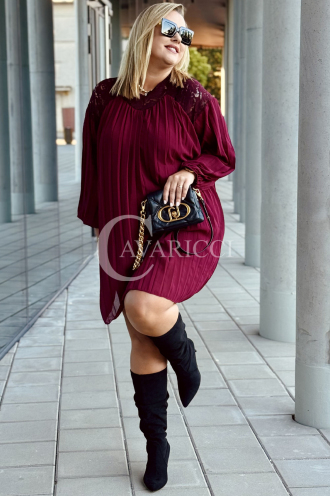 AREZZO Kleid in Bordeaux – Große Größen | Cavaricci.de