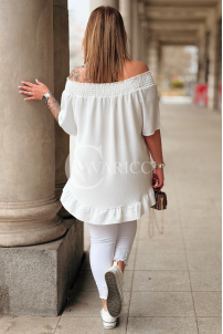 Bluse in Weiß – Große Größen | Cavaricci.de