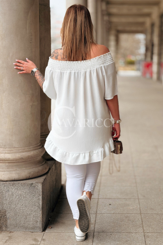 Bluse in Weiß – Große Größen | Cavaricci.de