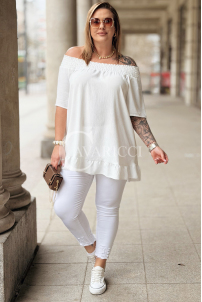 Bluse in Weiß – Große Größen | Cavaricci.de