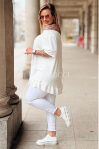 Bluse in Weiß – Große Größen | Cavaricci.de