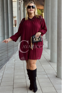 AREZZO Kleid in Bordeaux – Große Größen | Cavaricci.de