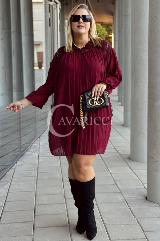 AREZZO Kleid in Bordeaux – Große Größen | Cavaricci.de