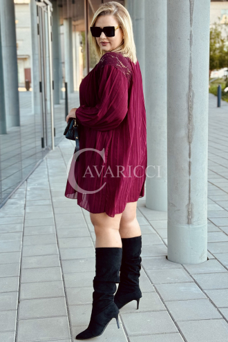AREZZO Kleid in Bordeaux – Große Größen | Cavaricci.de